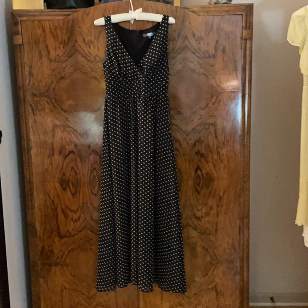 Anthropologie Eva Franco Clipped Dot Maxi Dress - Picture 4 of 6
